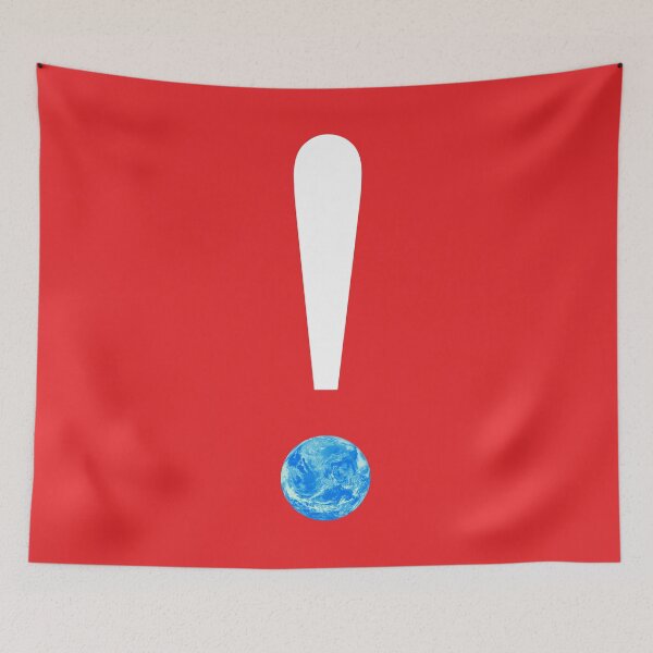 Item preview, ! Declare Climate Emergency ! : The Original White Exclamation Mark on Red designed and sold by Day Chapman.
