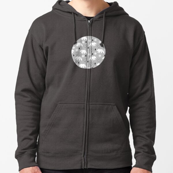 Winter bears Zipped Hoodie