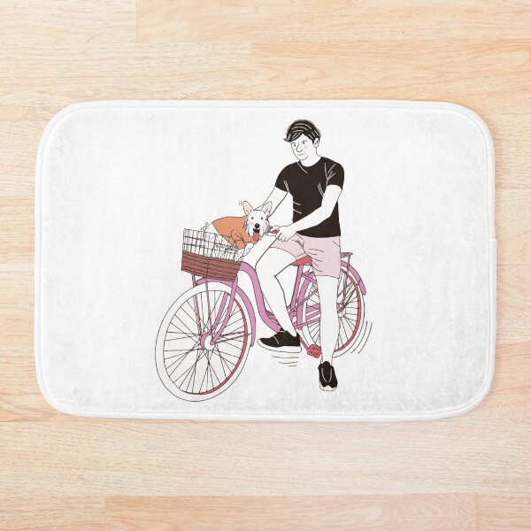 Item preview, Boy in a bike with his dog designed and sold by renanbarco.