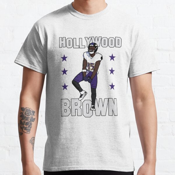 Limited Men's Marquise Brown Purple Home Jersey - #15 Football