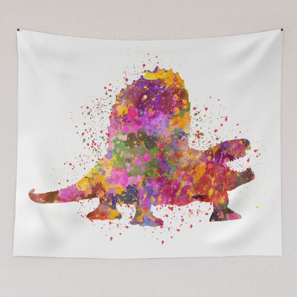 Item preview, Dimetrodon dinosaur in watercolor designed and sold by paulrommer.