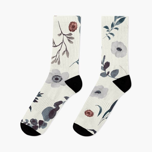 Item preview, Watercolour Anemone and Greenery Pattern designed and sold by Dottadesigns.