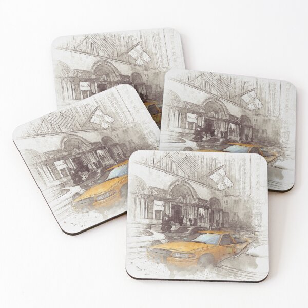 Item preview, NYC Yellow Cabs Avenue - SKETCH designed and sold by Art-Frankenberg.