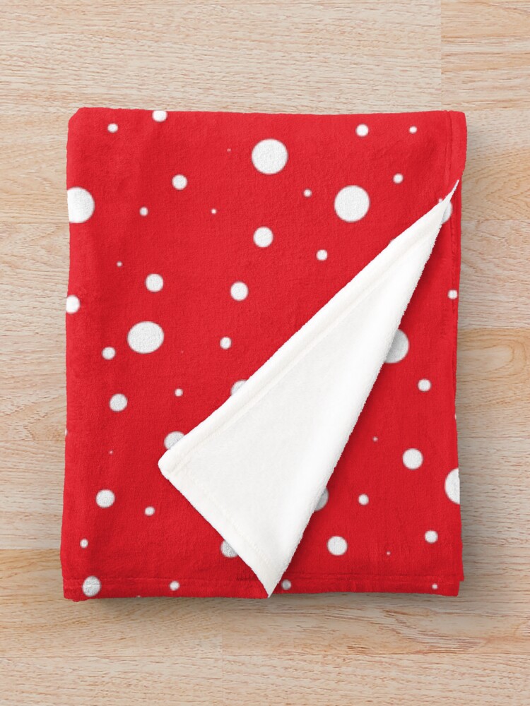 Red and white polka best sale dot blanket