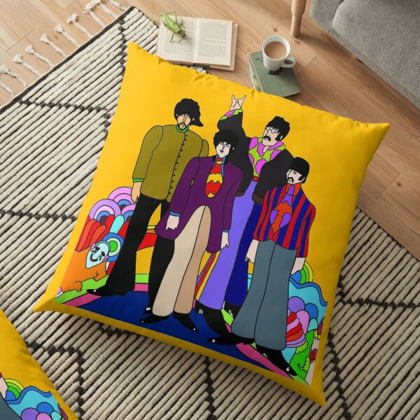 Sous-marin jaune Coussin de sol