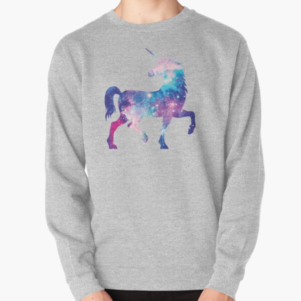 Licorne aquarelle cosmique Sweatshirt épais