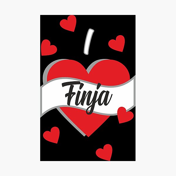 I love Finja - I love Finja Photographic Print