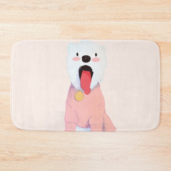 Item preview, Cute white mini schnauzer in pink shirt designed and sold by renanbarco.