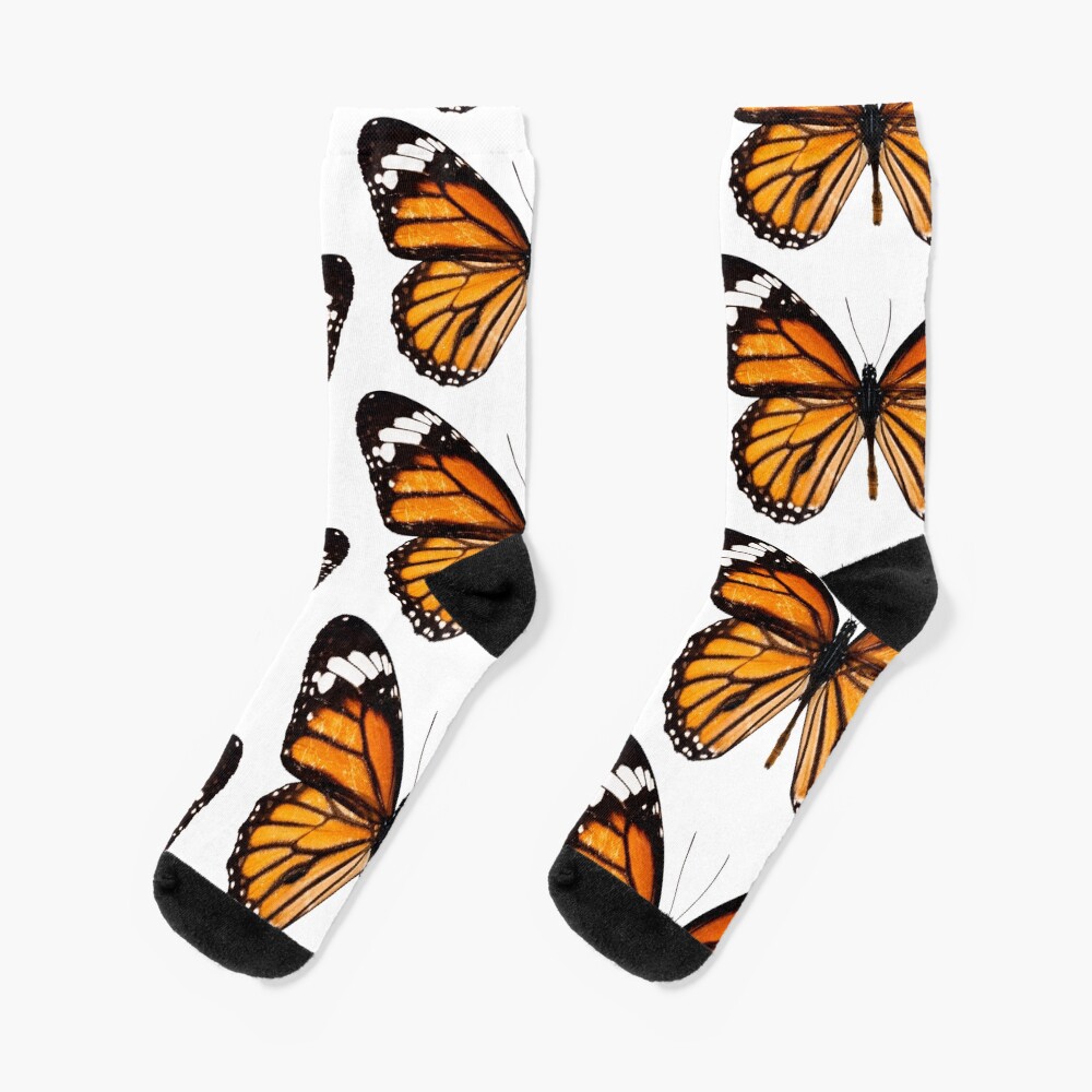 Monarch butterfly sticker Socks