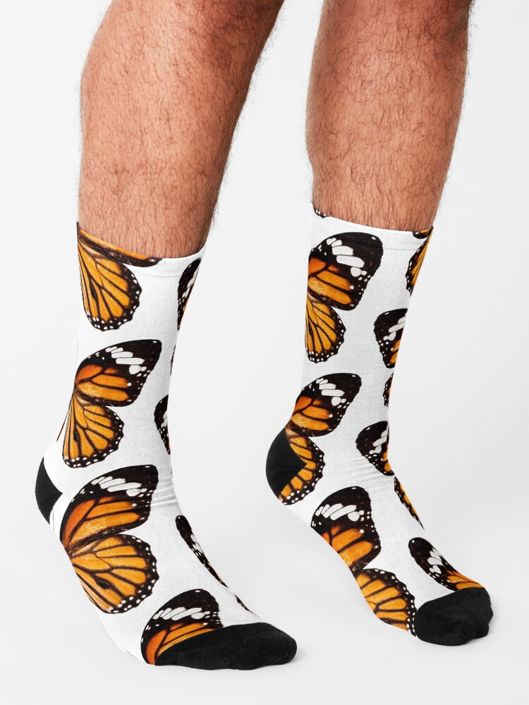 Alternate view of Monarch butterfly sticker Socks