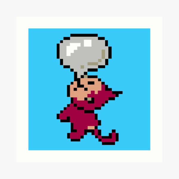 "EarthBound Bubble Monkey" Art Print by ToatsMagoats Redbubble