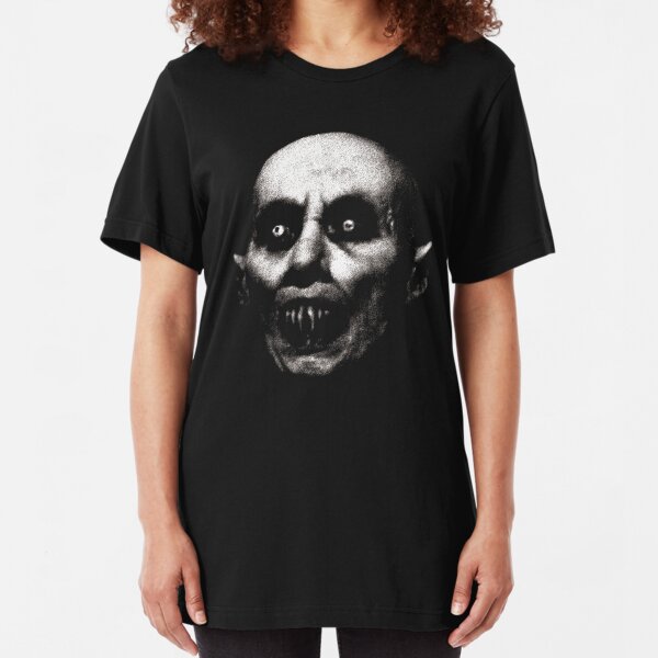 Nosferatu the Vampire cult classic goth gothic horror lover gift Halloween t shirt Slim Fit T-Shirt