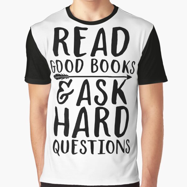 Item preview, Read good books and ask hard questions designed and sold by SouthPrints.