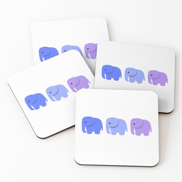 Item preview, Blue Purple Indigo Elephant Cute Funny Happy Sarcastic Spiritual Animal Birthday Gift designed and sold by EpsilonEridani.