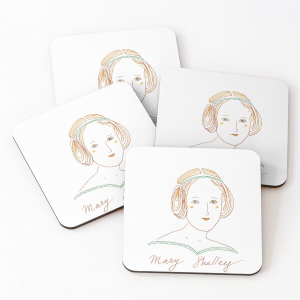 Item preview, Mary Shelley portrait designed and sold by MintSniffArt.