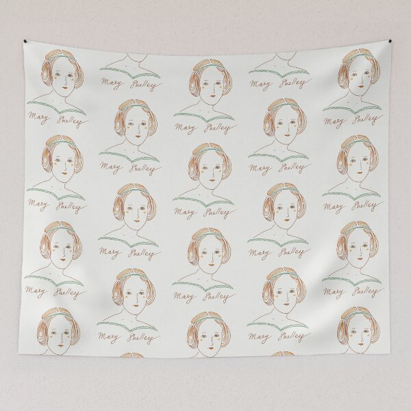 Item preview, Mary Shelley portrait designed and sold by MintSniffArt.