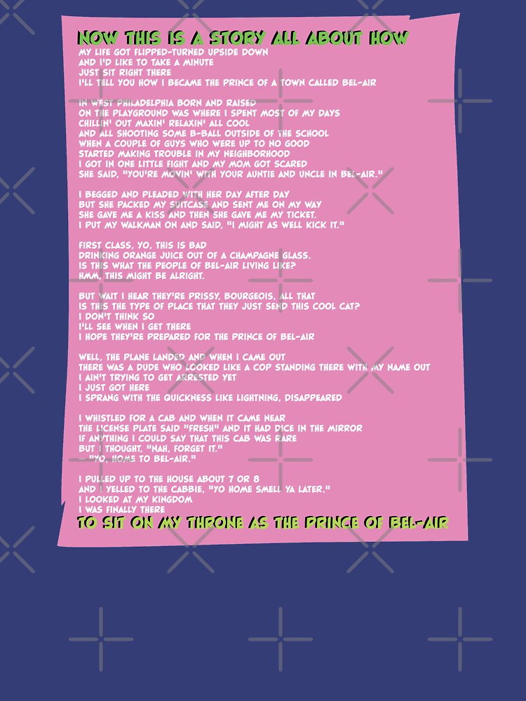 fresh prince of bel air lyrics fresh prince of bel air font