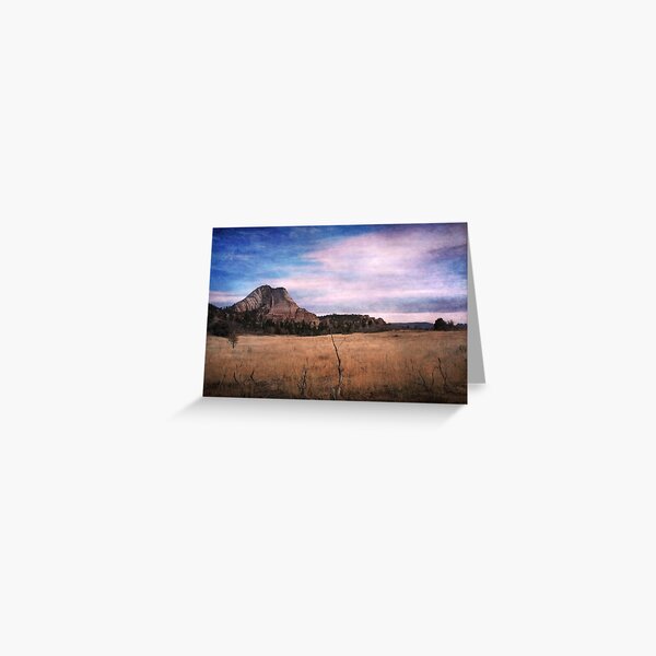 Sundown, Just West of Town Greeting Card
