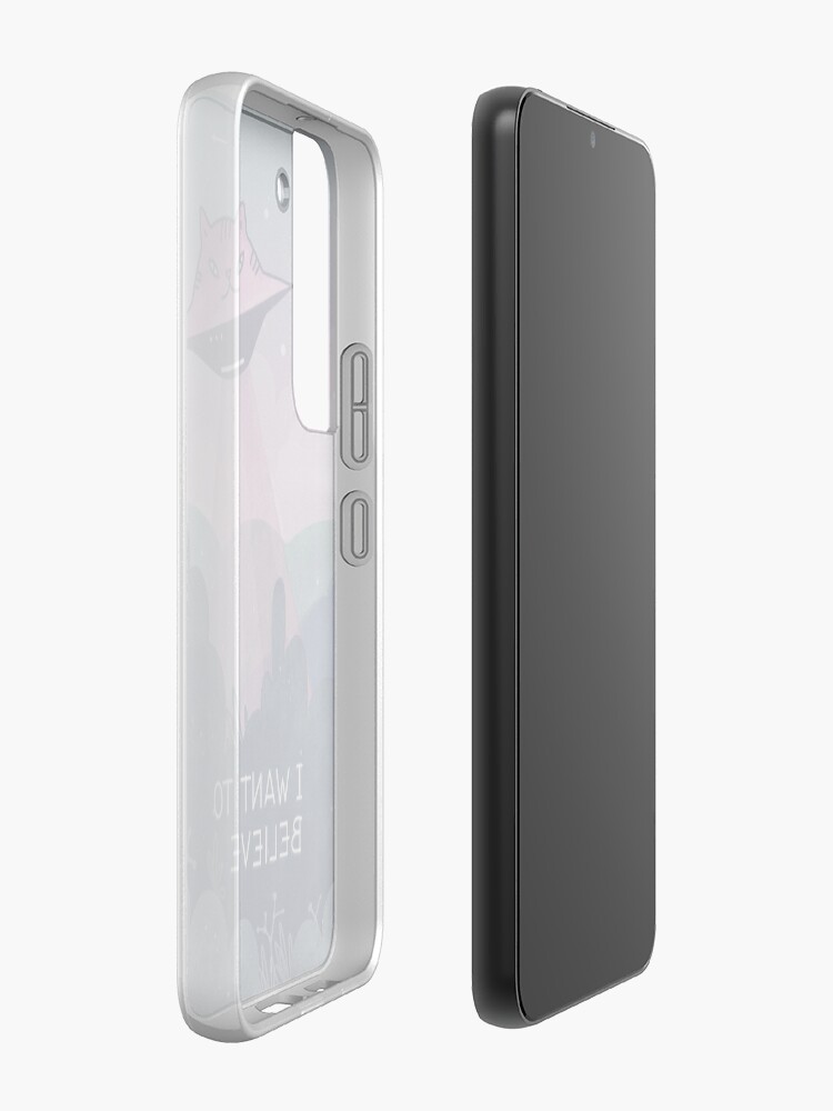 Alternate view of I want to believe Samsung Galaxy Phone Case