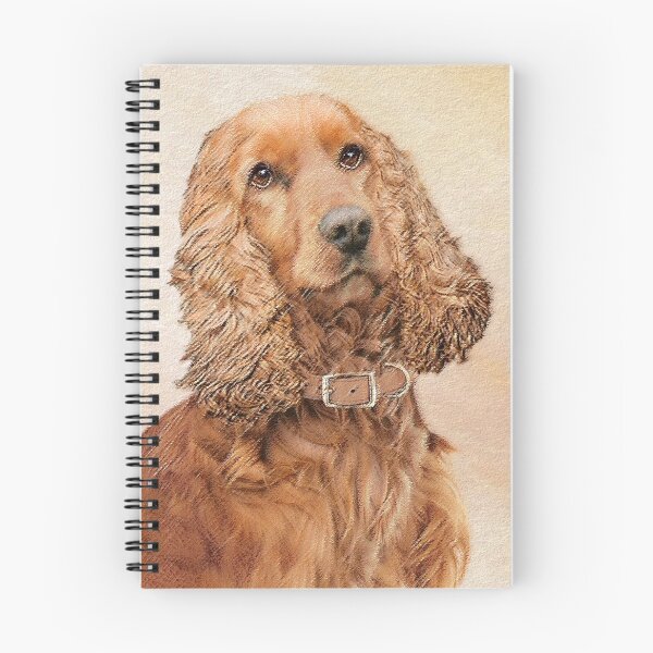 Item preview, English Cocker Spaniel Painting - Cute Original Dog Art designed and sold by alpendesigns.