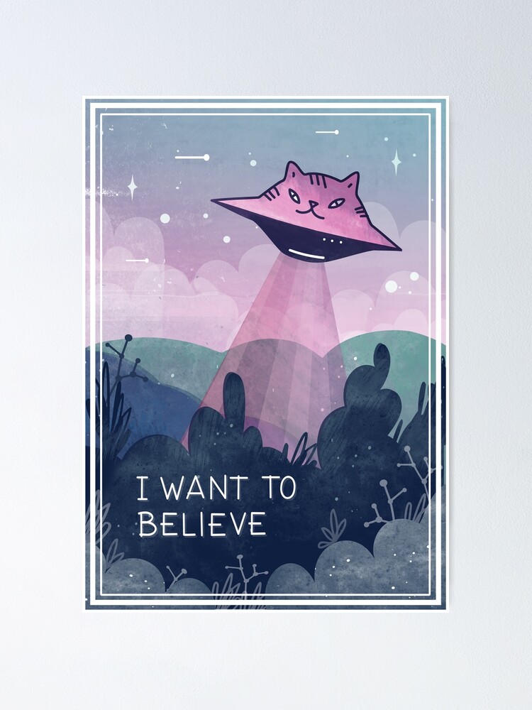 ネイタルデザイン I WANTTOBELIEVE POSTER 【公式通販】