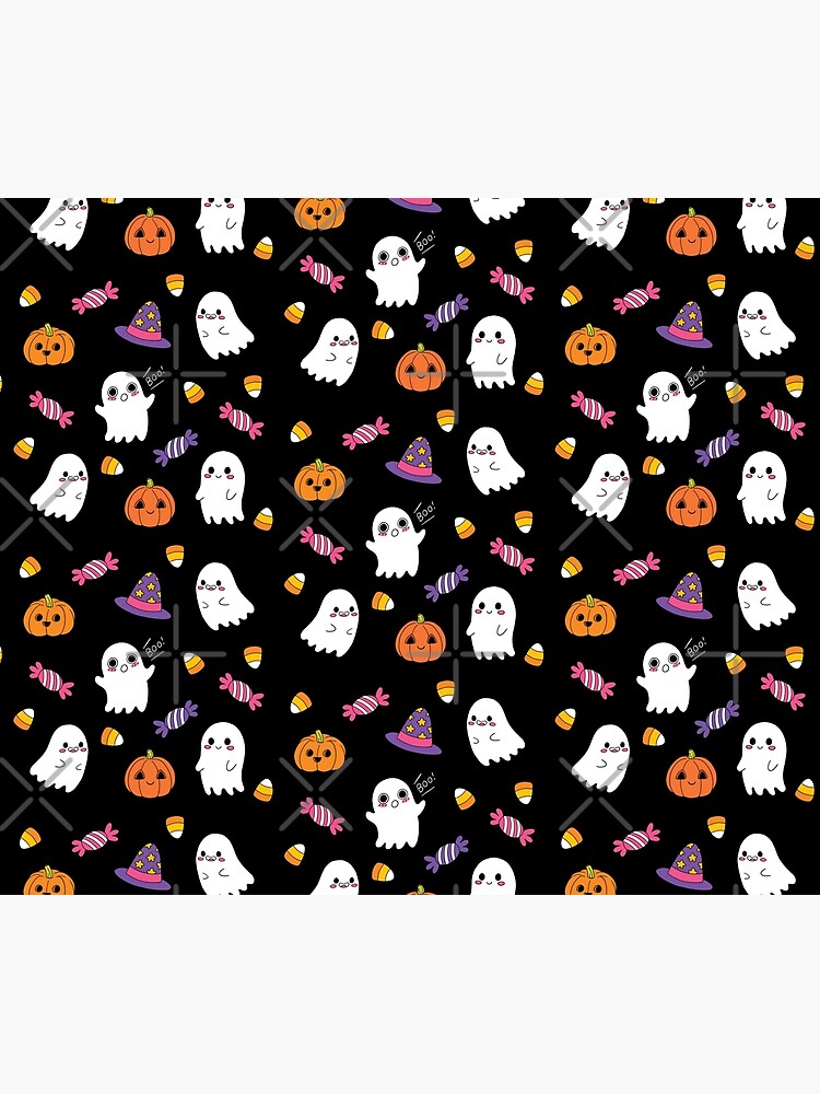 Cute Spoopy Ghosts and Halloween Candy by lucypooki
