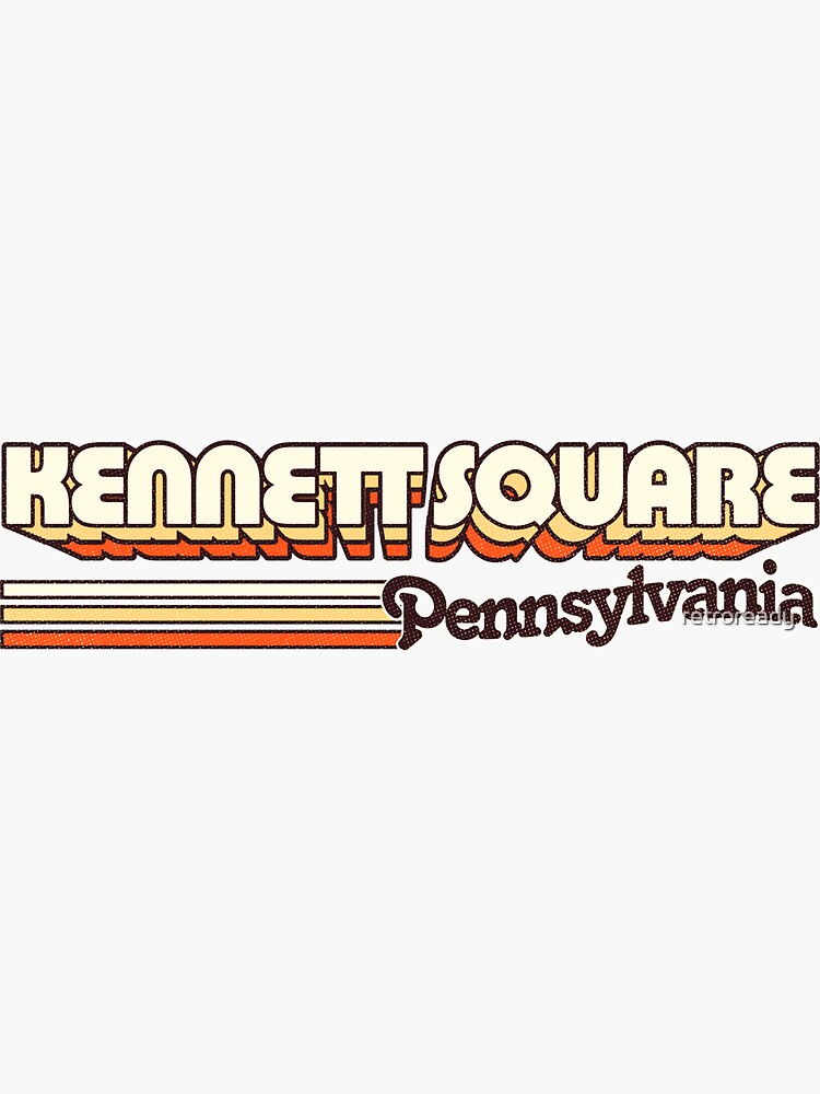Square, PA" Sticker for Sale by retroready Redbubble