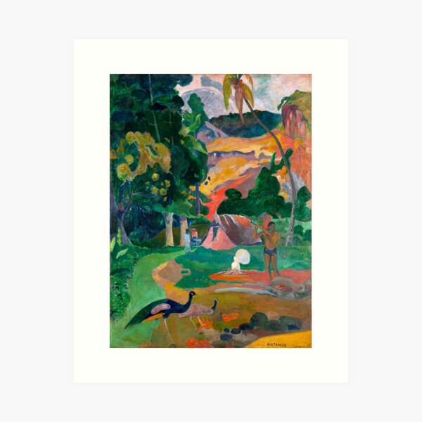 Item preview, Paul Gauguin - Landscape with Peacocks - Matamua - Matamoe - Le Paysage avec des Paons designed and sold by ArtExpression.