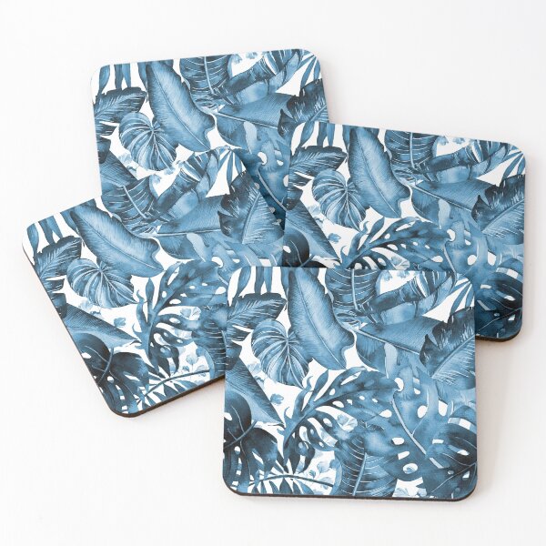 Item preview, Midnight Blue Tropical Foliage designed and sold by PixDezines.