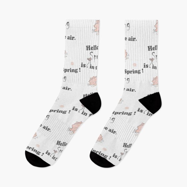 Item preview, spring-mood, hello-spring, spring-in-the air, spring, quotes, pink , black, white , decor, RedBubble designed and sold by PrintedDreams.