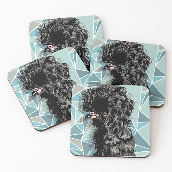 Item preview, Bearded Black Silkie designed and sold by Elena Casiglio.