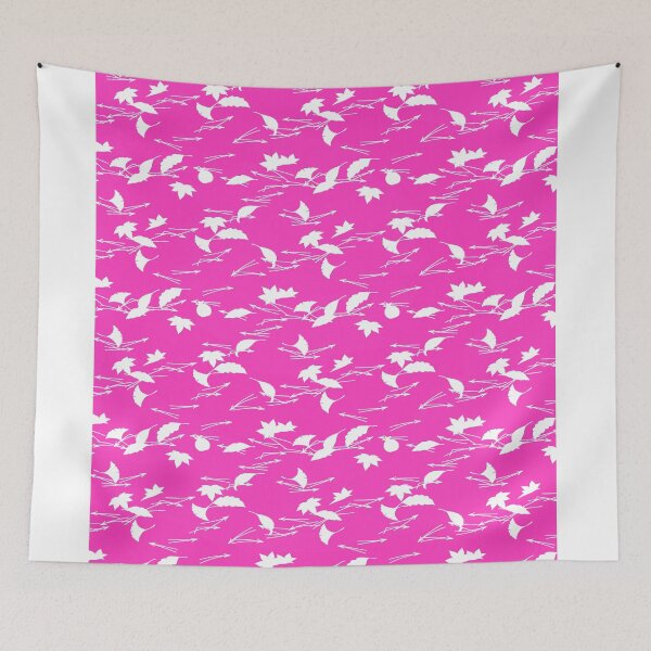 Item preview, Pink pattern with leaves designed and sold by Blacklinesw9.