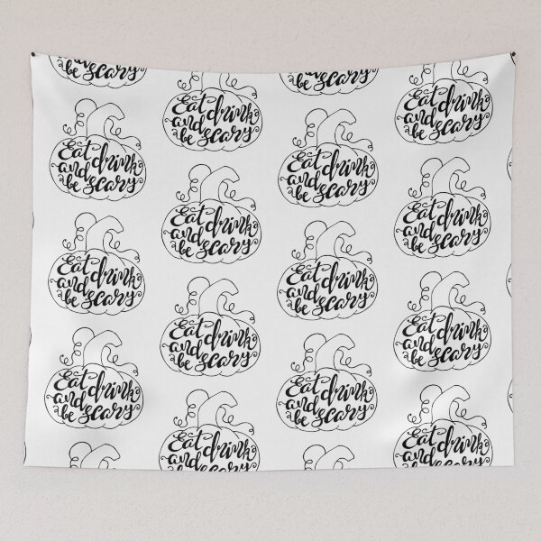 Item preview, Eat drink and be scary typography text art by Word Fandom - wordfandom designed and sold by Kerry Pritchard.