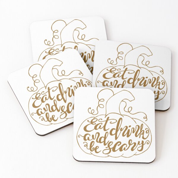 Item preview, Eat drink and be scary typography text art by Word Fandom - wordfandom designed and sold by Kerry Pritchard.