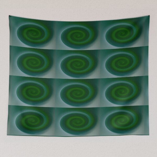 Aperçu de l'œuvre Spirale verte apaisante créée et vendue par Ollivrosa.