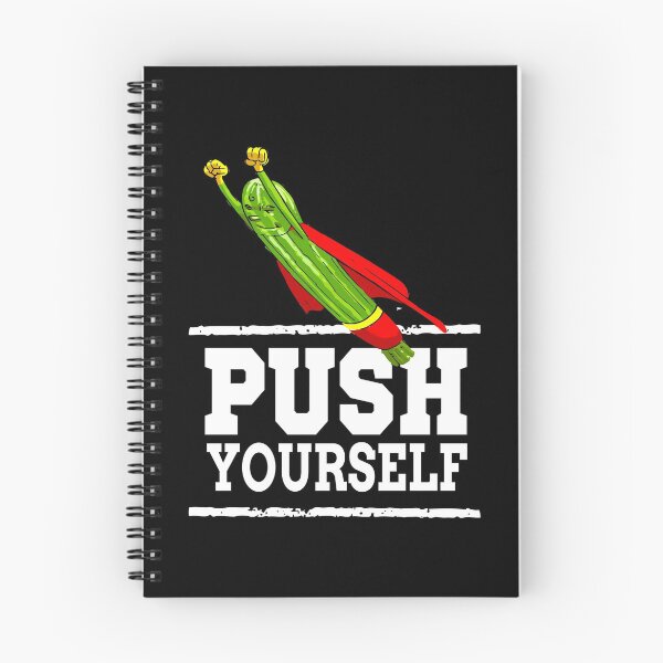 Item preview, Push Yourself Super Zucchini Foodietoon Vegetable Superheroes Courgette Summer Squash designed and sold by ProjectX23.