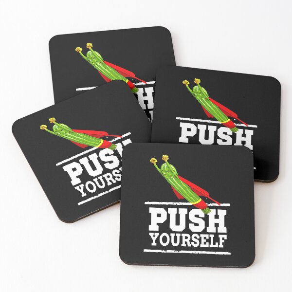 Item preview, Push Yourself Super Zucchini Foodietoon Vegetable Superheroes Courgette Summer Squash designed and sold by ProjectX23.