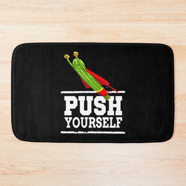 Item preview, Push Yourself Super Zucchini Foodietoon Vegetable Superheroes Courgette Summer Squash designed and sold by ProjectX23.