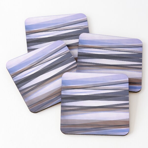 Item preview, Semi Transparent Layers In Lilac Brown and Grey designed and sold by taiche.