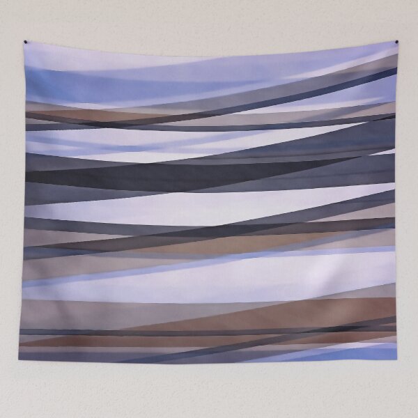 Item preview, Semi Transparent Layers In Lilac Brown and Grey designed and sold by taiche.