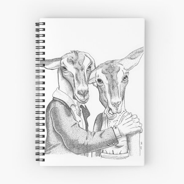 Item preview, Goats portrait designed and sold by Elena Casiglio.