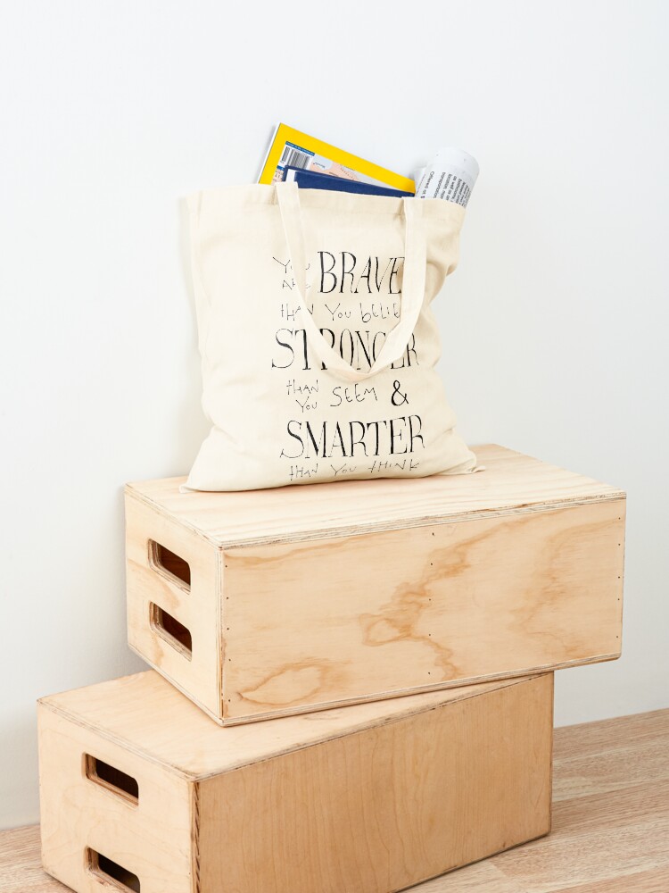 Alternate view of You are Braver Tote Bag