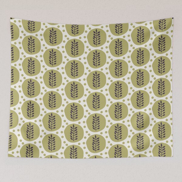 Item preview, Floral ethnic leaf motif scandi style. designed and sold by Limolida.