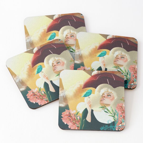 Item preview, Girl with birds designed and sold by Doblezeta.