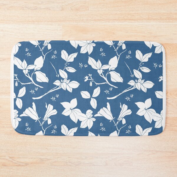 Item preview, Drawing from Stonecrop Gardens, Pattern in Blue & White designed and sold by KShedenhelm.