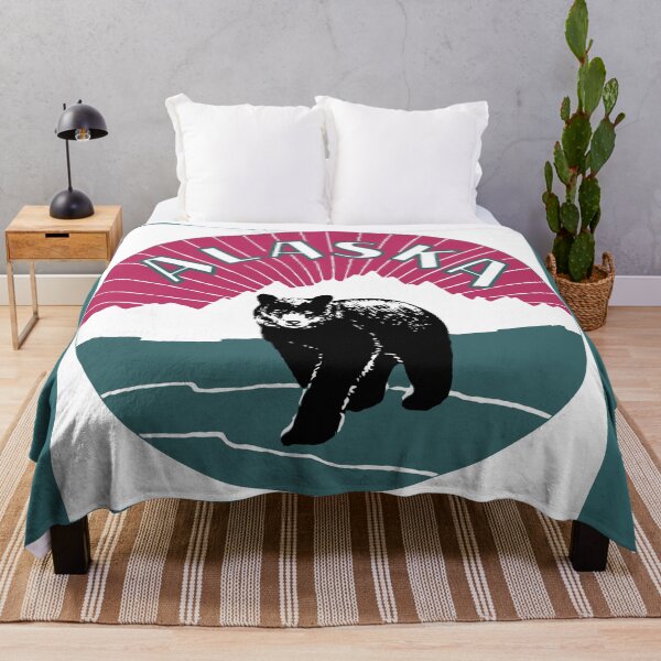 Item preview, Retro Alaska travel ad, bear designed and sold by aapshop.