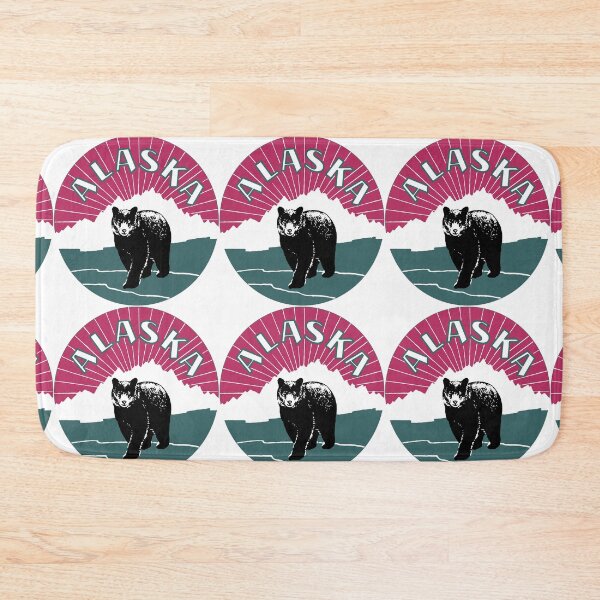Item preview, Retro Alaska travel ad, bear designed and sold by aapshop.