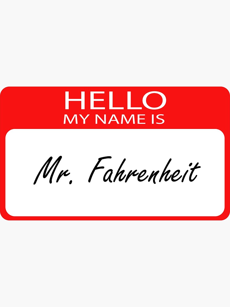 Mr. Fahrenheit (Hardcover)