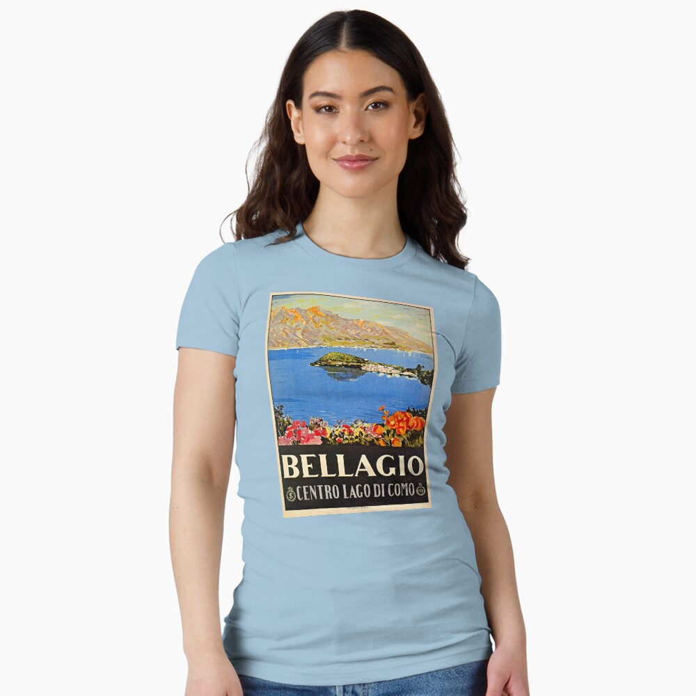 T-shirt Lac De Côme (Lago Di Como) - Impression Italie, Taille L