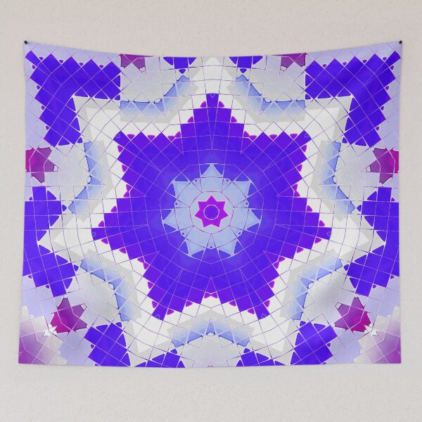 Item preview, Purple Star Mosaic Tiling designed and sold by Dator-Abstracts.